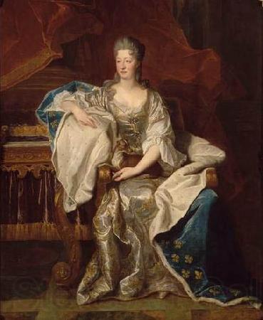 Hyacinthe Rigaud Portrait of Marie Anne de Bourbon Spain oil painting art